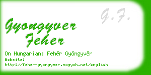 gyongyver feher business card
